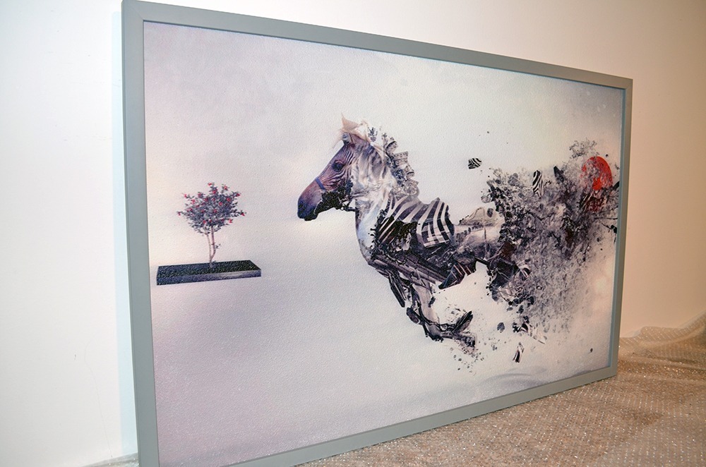 Topný obraz 540W - Abstraktní zebra