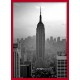 Topný obraz -New York Empire State Building červený rám