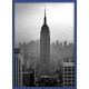 Topný obraz -New York Empire State Building modrý rám