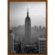 Topný obraz -New York Empire State Building oranžový rám