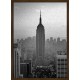 Topný obraz -New York Empire State Building tmavě modrý rám