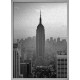 Topný obraz -New York Empire State Building zelený rám