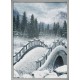 Topný obraz - Zasněžený most