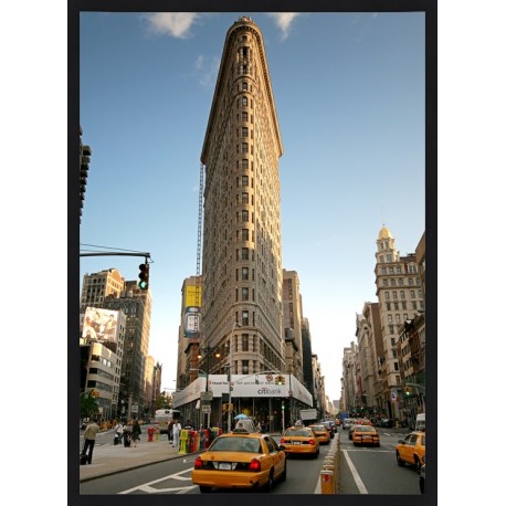 Topný obraz - New York Flatiron černý rám