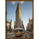 Topný obraz - New York Flatiron oranžový rám