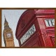 Topný obraz - London - oranžvý rám