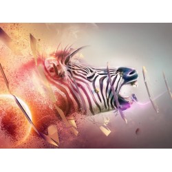 Topný obraz - Zebra