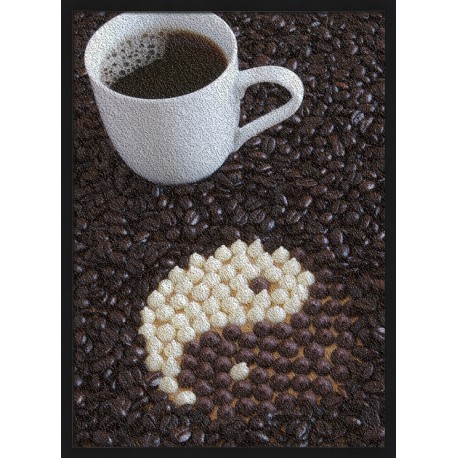 Topný obraz - Kávová zrna a Yin Yang