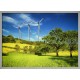 Topný obraz - Větrné elektrárny na louce