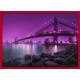 Topný obraz - Most Manhattan - červený rám