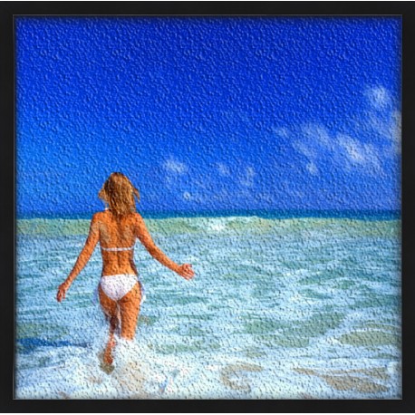 Topný obraz - Dívka v moři