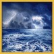 Topný obraz - Rozbouřené moře