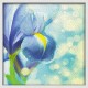 Topný obraz - Modrá květina