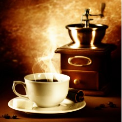 Topný obraz - Káva a mlýnek