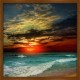 Topný obraz - Západ slunce na pláži