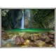 Topný obraz - Jeskynní vodopád