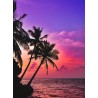 Topný obraz - Palmový soumrak