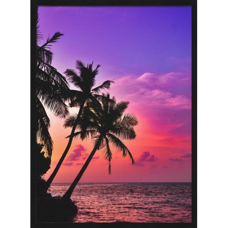 Topný obraz - Palmový soumrak