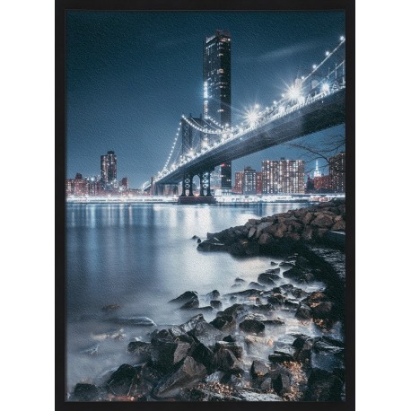 Topný obraz - Osvětlený most