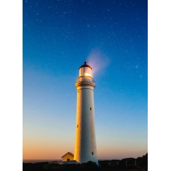 Topný obraz - Noční maják