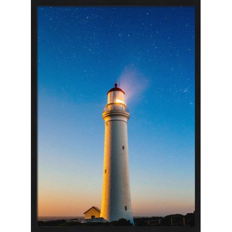 Topný obraz - Noční maják