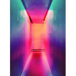 Topný obraz - Neonová chodba