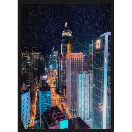 Topný obraz - Světelné město