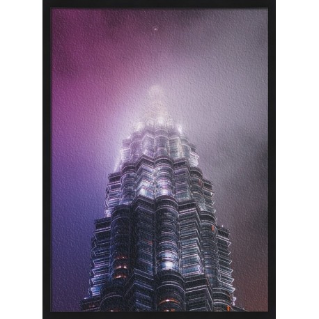 Topný obraz - Mrakodrap v mlze