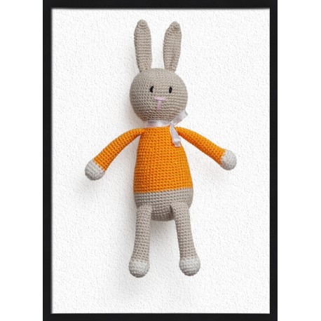Topný obraz - Pletený zajíček