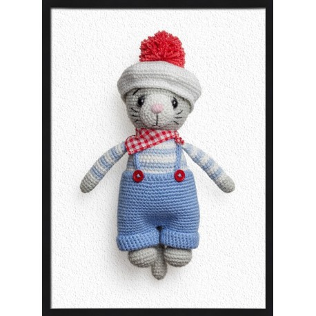 Topný obraz - Pletená kočička