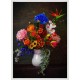 Topný obraz - Barevná kytice ve váze