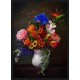 Topný obraz - Barevná kytice ve váze
