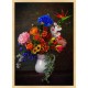 Topný obraz - Barevná kytice ve váze