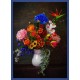 Topný obraz - Barevná kytice ve váze